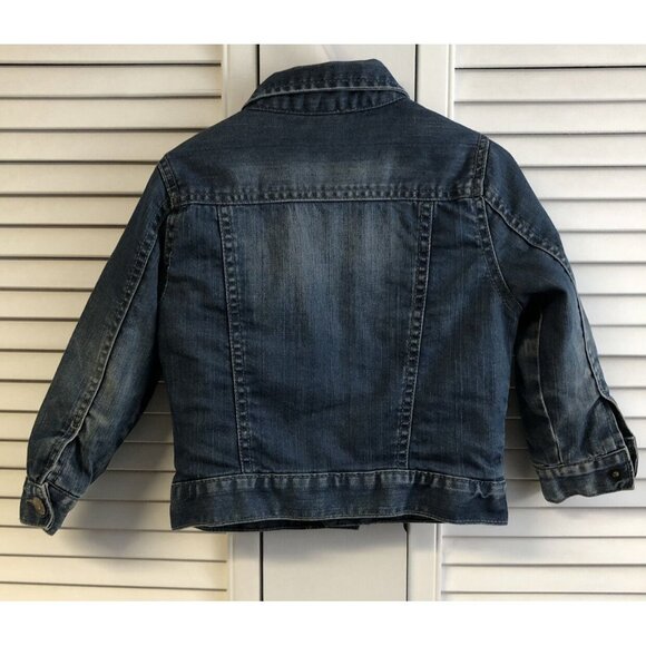 Zara Size 2/3 Dark Jean Jacket - Picture 5 of 8